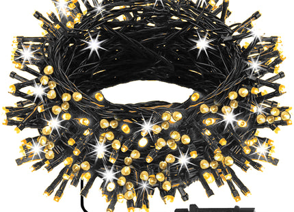 Kerstverlichting | 15 m | 300 LED | Warm Wit + Koud Wit| Inclusief Flitsfunctie