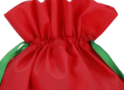 Kerstzak | Cadeautas | Rood/Wit/Groen