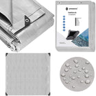 Afdekzeil | 4 x 4 m | 210 g/m2 | Grijs/Bruin