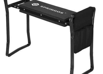 Kniebank - Tuinkruk - Werkbank - Tuinieren - Onkruid - Tuin gereedschap - Zwart