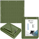 Afdekzeil | Dekzeil | Zeildoek | Waterdicht | PVC | 3 x 3 m | 120 g/m2 | Groen