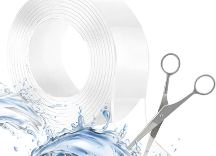 Dubbelzijdige Nano Tape - 3 Meter - Herbruikbaar - Waterproof