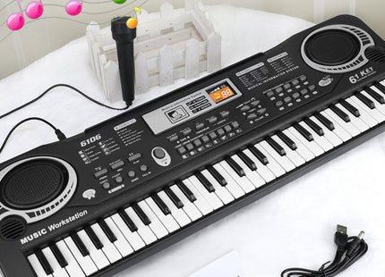Keyboard - Inclusief Microfoon - Piano - 61 Toetsen