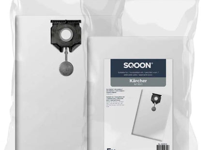 SQOON® Stofzuigerzakken Geschikt voor Kärcher NT30/1 Series – Vervangt Model 2.889-154.0 – 5 Stuks