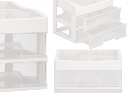 Make Up Organizer | Sieradendoos | Meerdere vakken | Lade Kast | Wit | 23x16,5x20cm