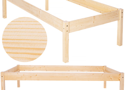 Bed - Eenpersoons - Naaldhout - 200x90 cm