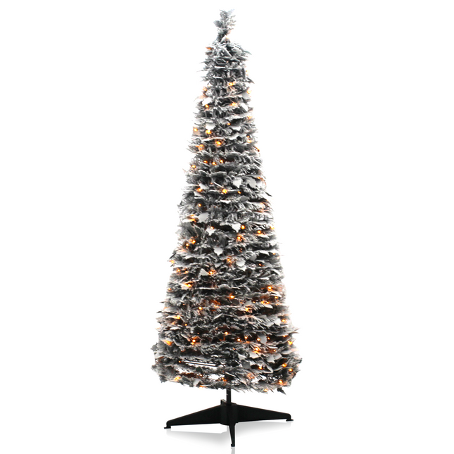 Pop-up Kunstkerstboom | 1 Minute | Snow-Tree | 120 cm | Met Verlichting | Ø 40 | 150 Led