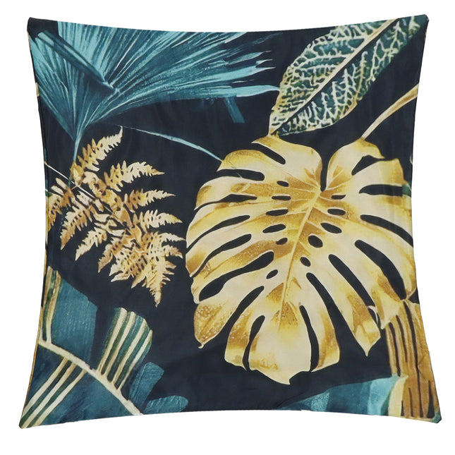 Sierkussenhoes | Kussenhoes | Kussensloop | Woonaccessoires | 45 x 45 cm | 1 Stuk | Bladmotief | Groen
