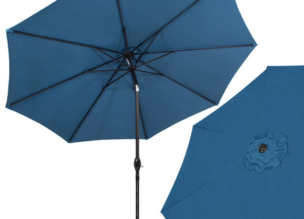 Parasol | Parasols | Kantelbaar | Met Ventilatie | Blauw | 300 cm