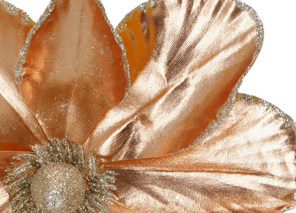Kunstbloem - Magnolia  Kunststof -Goud- Glitters