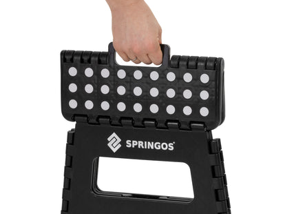 Vouwkruk - Inklapbaar - Platform - Multifunctioneel - Tot 150 Kg - 22 Cm - Zwart