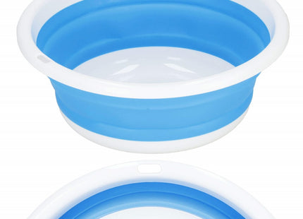 Spoelbak | Opvouwbare Spoelbak | Schaal | 4.5L | Blauw/Wit
