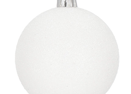 Kerstballen & Piek | 33 Stuks | 5/6/8 cm | Wit