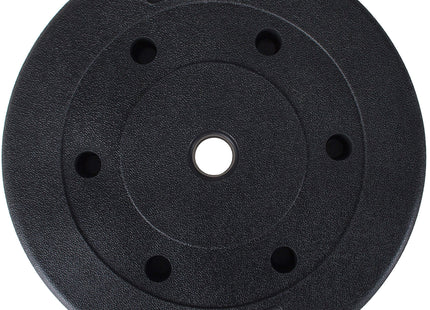 Halterschijf | 1 x 20 kg | Kunststof | Zwart