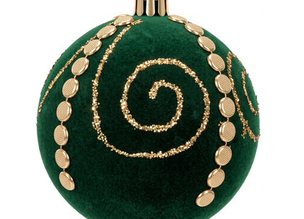 Kerstballen | 9 Stuks | 8 cm | Groen | Fluweel