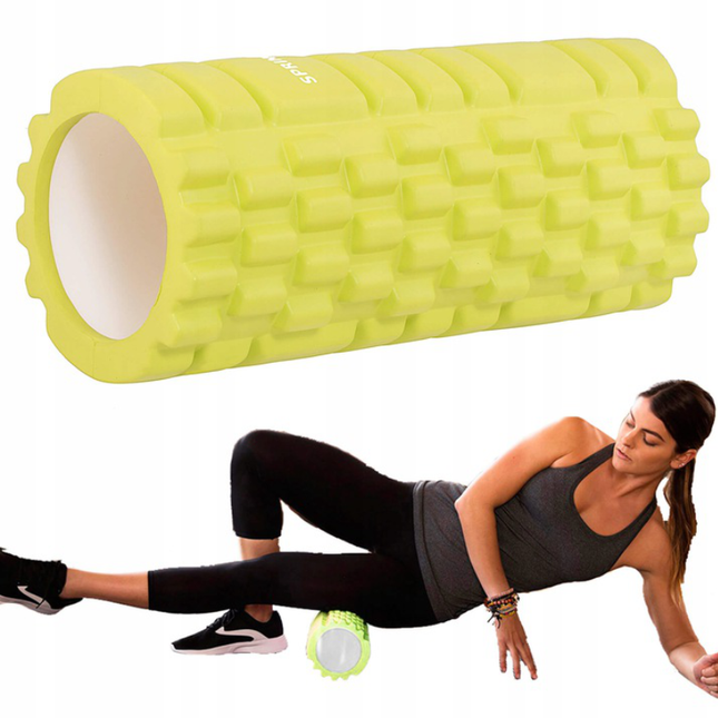 Foam Roller | Medium Hardheid | 33 cm | Geel