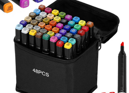 Twinmarkers | Alcohol Markers | Stiften Voor Volwassenen | 48 Stuks | Multicolor