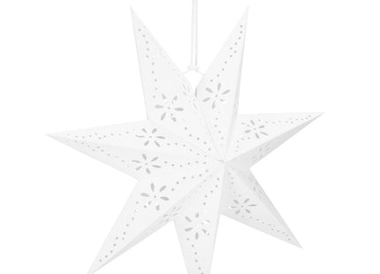 Kerst Ster | Papier | Opvouwbaar | 50 cm | Wit