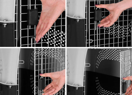 Reismand | Huisdieren | 20 kg | 69 x 47 x 55 | Zwart/Grijs