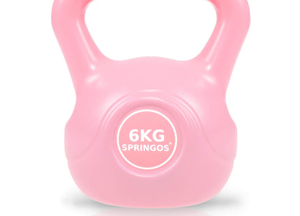 PVC Kettle Bell | Kettlebell | 6 kg | Roze