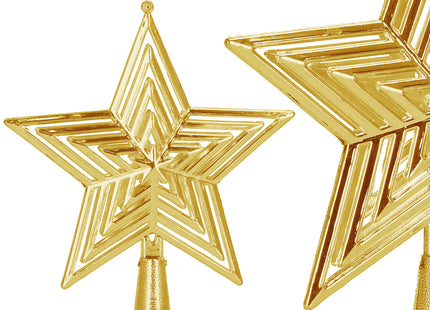 Kerstboom Piek | Ster | 15 cm | Goud