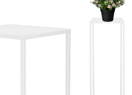 Plantenzuil | Plantentafel | Planten Etagère | Set van 4 | Metaal | Wit
