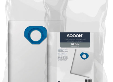 SQOON® Stofzuigerzakken  Geschikt voor Nilfisk GA70 / GM80 / GM90 / GS80 / GS90 - 5 Stuks