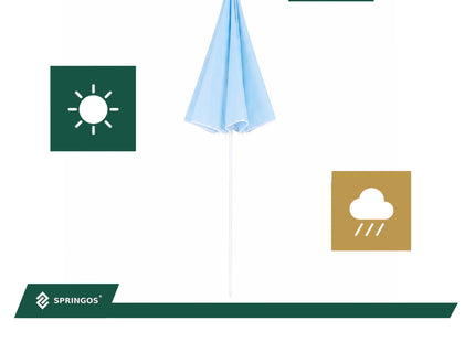 Parasol | Strand Parasol | Parasols | Opvouwbaar | 160 cm | Blauw