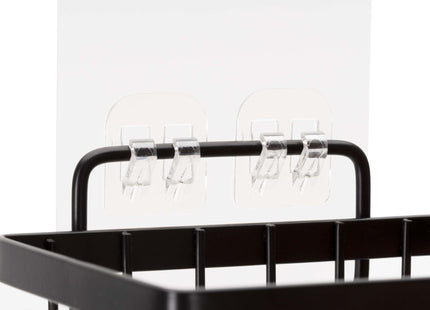 Doucherekken - Badkamerplanken - RVS - Zwart - Driehoekig - 3 Kg - 5 Stuks