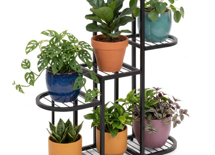 Plantenrek - Plantenstandaard - Bloemenstandaard - Bloementrap - Metaal - 5 Laags - 79 x 69,5 x 23 cm