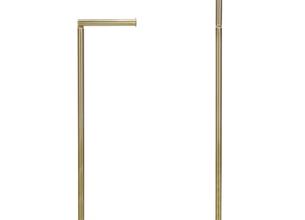 Toiletbutler | Toiletrolhouder | Toiletborstel met houder | Toiletaccessoire | Goud | 83,5 cm