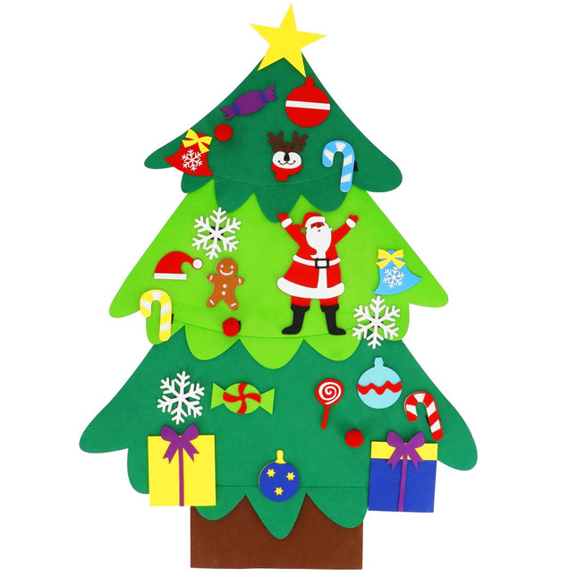 Vilten Kerstboom Voor Kinderen | Vilt | 25 Decoraties | 115 cm