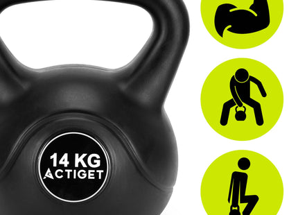 Kettlebell | Kettle Bell | Zwart | 14 kg