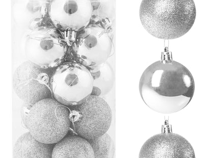 Kerstballen | 20 Stuks | 4 cm | Zilver