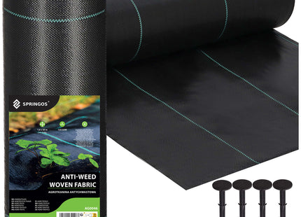 Worteldoek - Anti -Onkruid - Beschermfolie - 135g - 1,6X50 M - Zwart