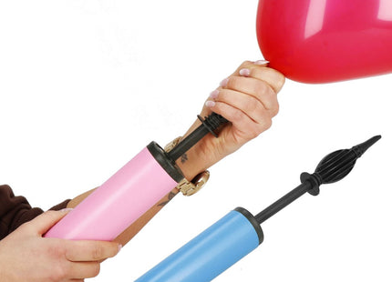 Ballonpomp | Ballonnen | Blauw/Zwart/Geel/Roze