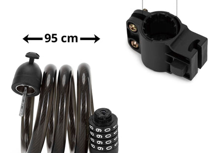 Hangslot - Slot - 4 Cijferig - Metaal - Zwart - 95 Cm