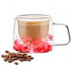 Dubbelwandig glas - Thermisch glas - Koffieglas - Thee glas - Warme en Koude dranken -180 ML