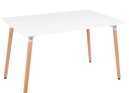 Eettafel - Scandinavische Stijl - Woonkamer - Eetkamer - Wit - Rechthoekig - 120x80x74 cm