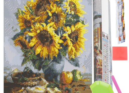 Diamond Painting - Volwassenen - zonnebloemen - 40 x 30 cm