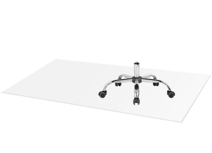 Bureaustoelmat | Bureaustoel Vloerbescherming | Vloerbescherming | Bureauaccessoires | Antislip | Melkwit | 180 x 140 cm | 0.5 mm