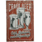 Wandbord Vintage Retro | 40 x 60 cm | MDF | Craft Beer
