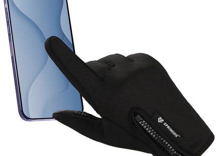 Handschoenen - Touch - Zwart - Nylon - Unisex - Maat XL