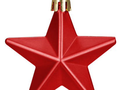 Kerstballen | 100 Stuks | Rood Tinten | Onbreekbaar