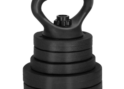 Dumbellset - 6 in 1 Kettlebell Pro Set - 30 KG - Halter Verlengstuk - Verstelbaar - Complete Set - Thuis Sporten - Zwart