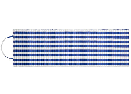 Strandmatras - Opvouwbaar - Kussen - Strepen - 180 X 60 CM - Wit/Blauw