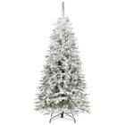Springos Besneeuwde Kunstkerstboom - Spar Lux - 385 Takken - 220 CM