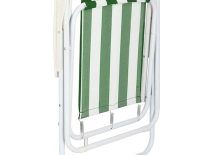Campingstoel | Inklapbaar | Groen/Wit