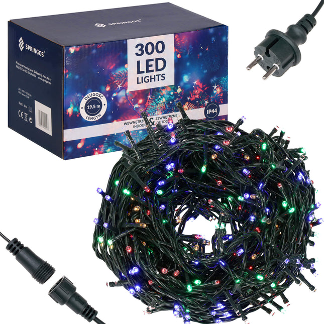 Kerstboomverlichting | Met 300 LED Lampjes | 18 M | Multicolor
