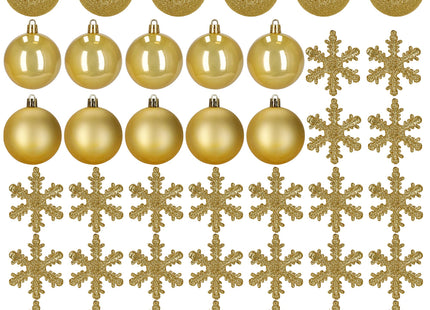 Kerstballen | 40 Stuks | 5/6/7 cm | Goud